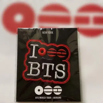 귀한 뉴욕 한정품 BTS 아리랑 자수 패치 핀 배지 새상품