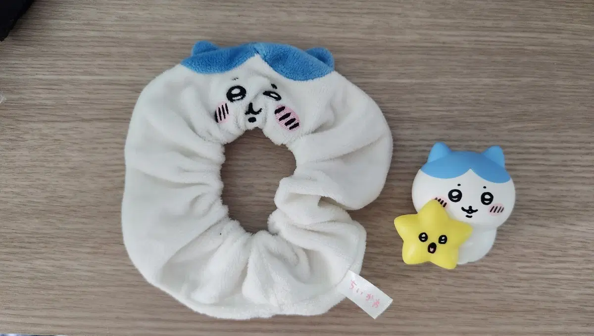 Chiikawa Majikku Hachiware Parted Hair Scrunchie Chouchou Hair Tie Star Mood Lamp