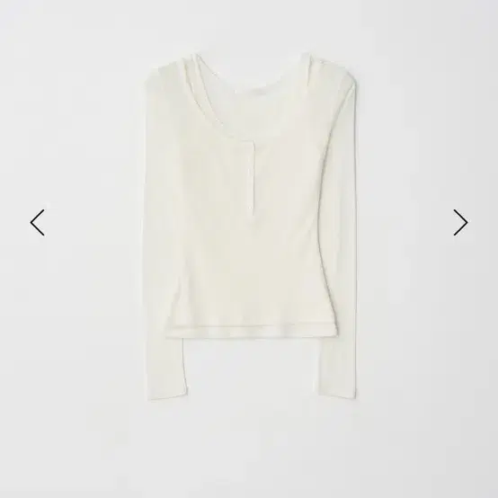 Leeds baby button layered tee (cream)