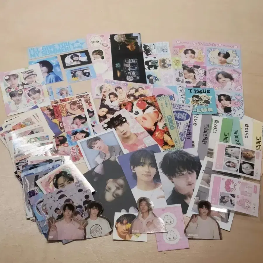 세븐틴 굿즈 무나 무료나눔 스티커 포카