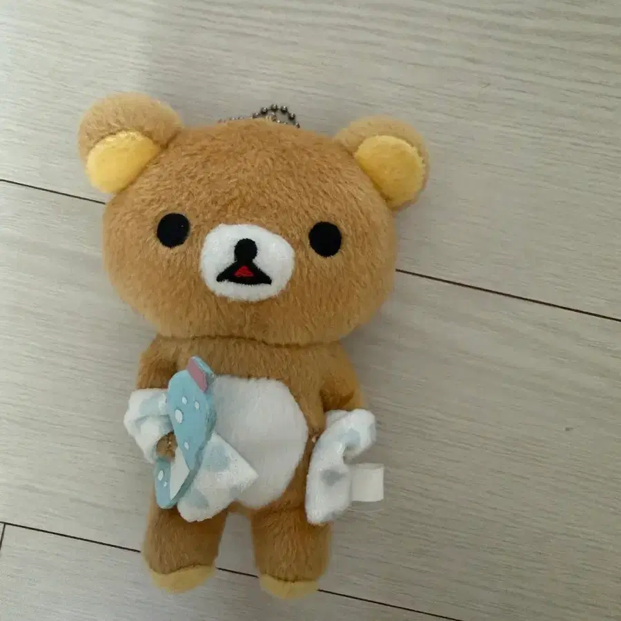 리락쿠마 고전 목욕 인형 키링