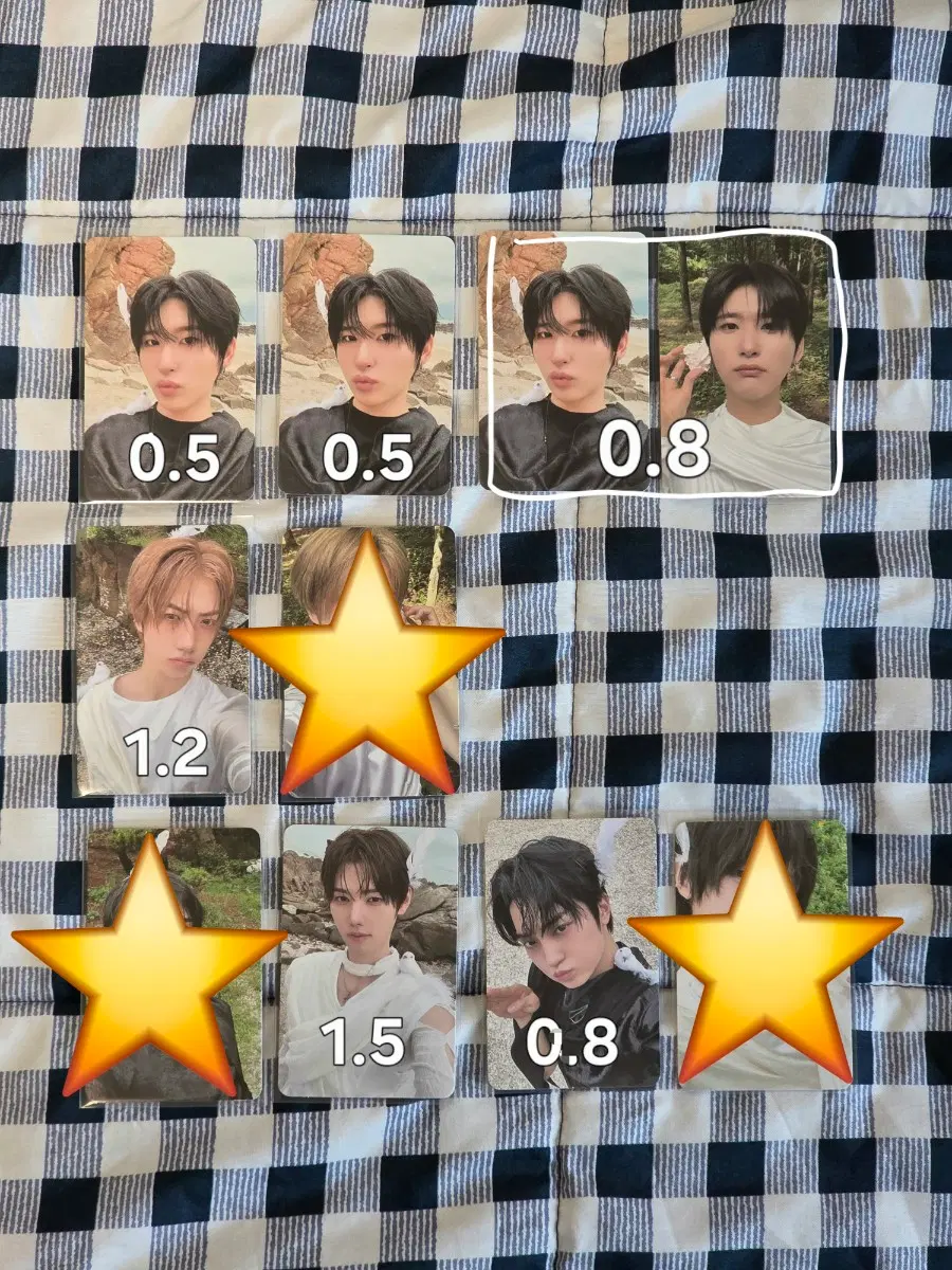 Cravity broadcast unreleased photocard Woobin Wonjin Serim Minhee Taeyoung Sungmin