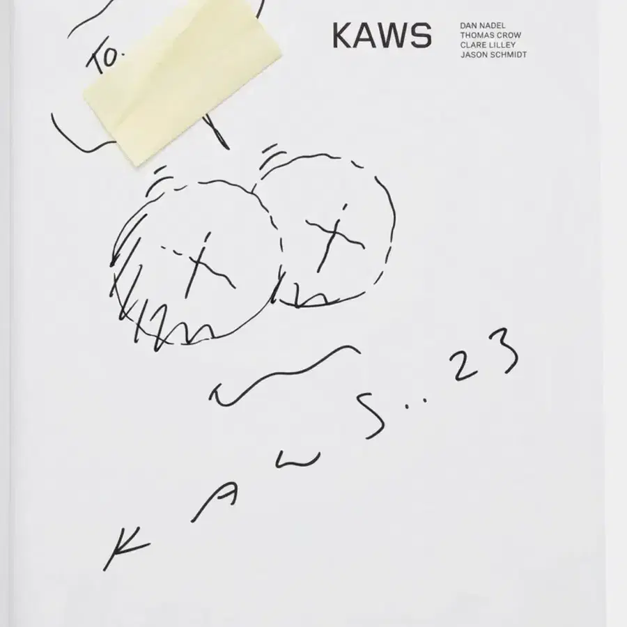 카우스 (KAWS) 책 싸인