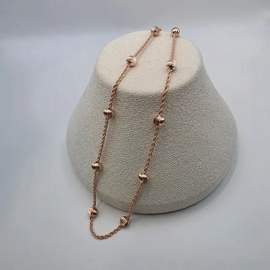 14k 로프볼 체인목걸이(37cm)