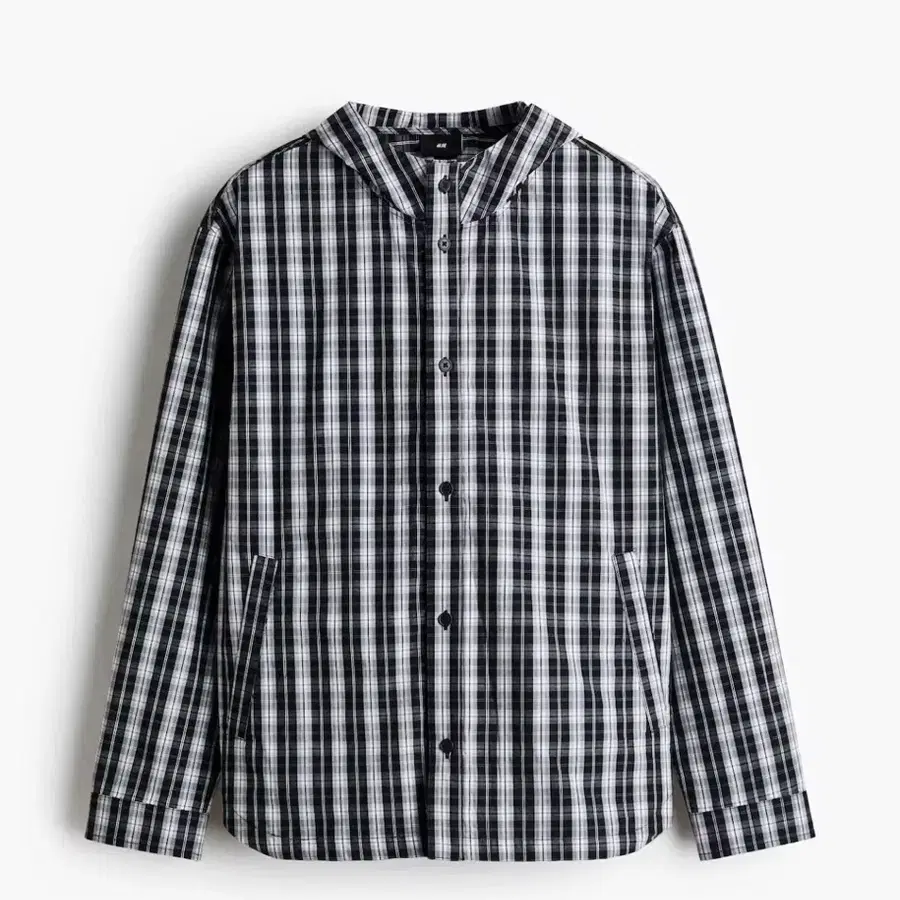H&M 체크 후드 셔츠 XL 새제품