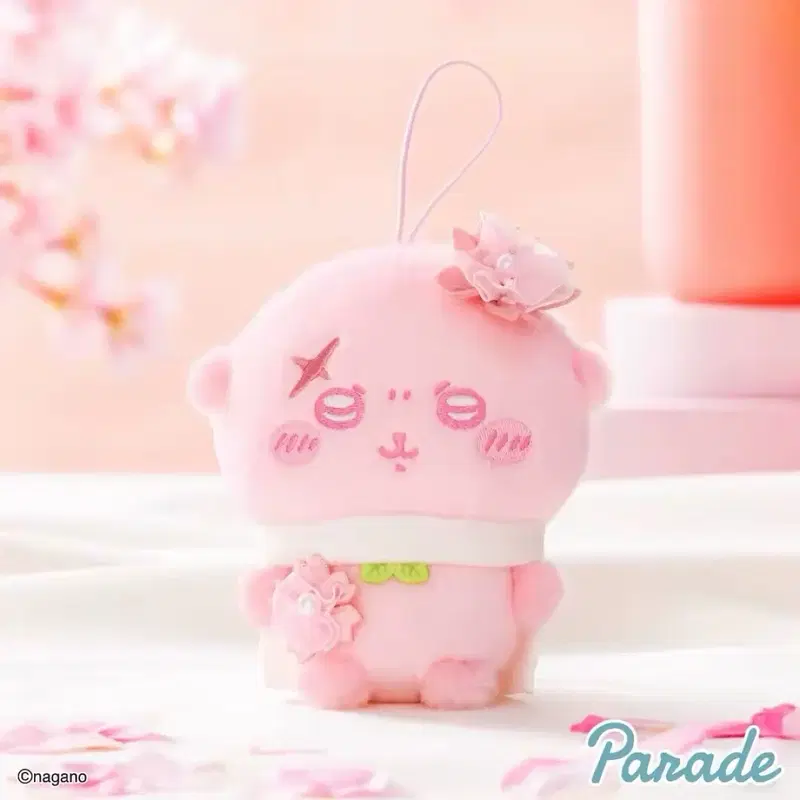 벚꽃 사쿠라 랏코 인형 굿즈 키링 먼작귀 치이카와 하치와레