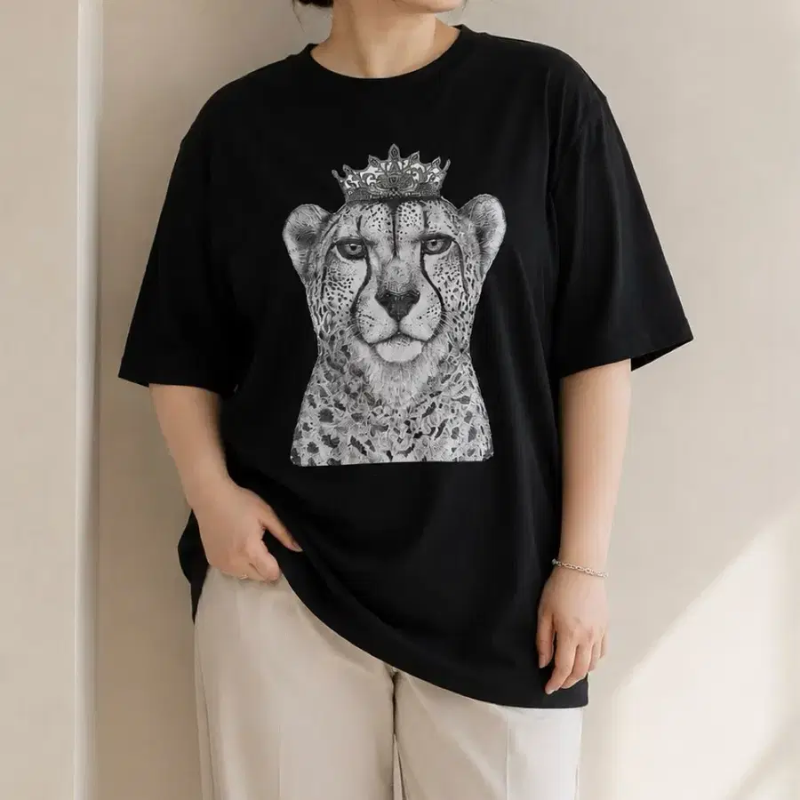 블랙 오버핏 반팔 2XL