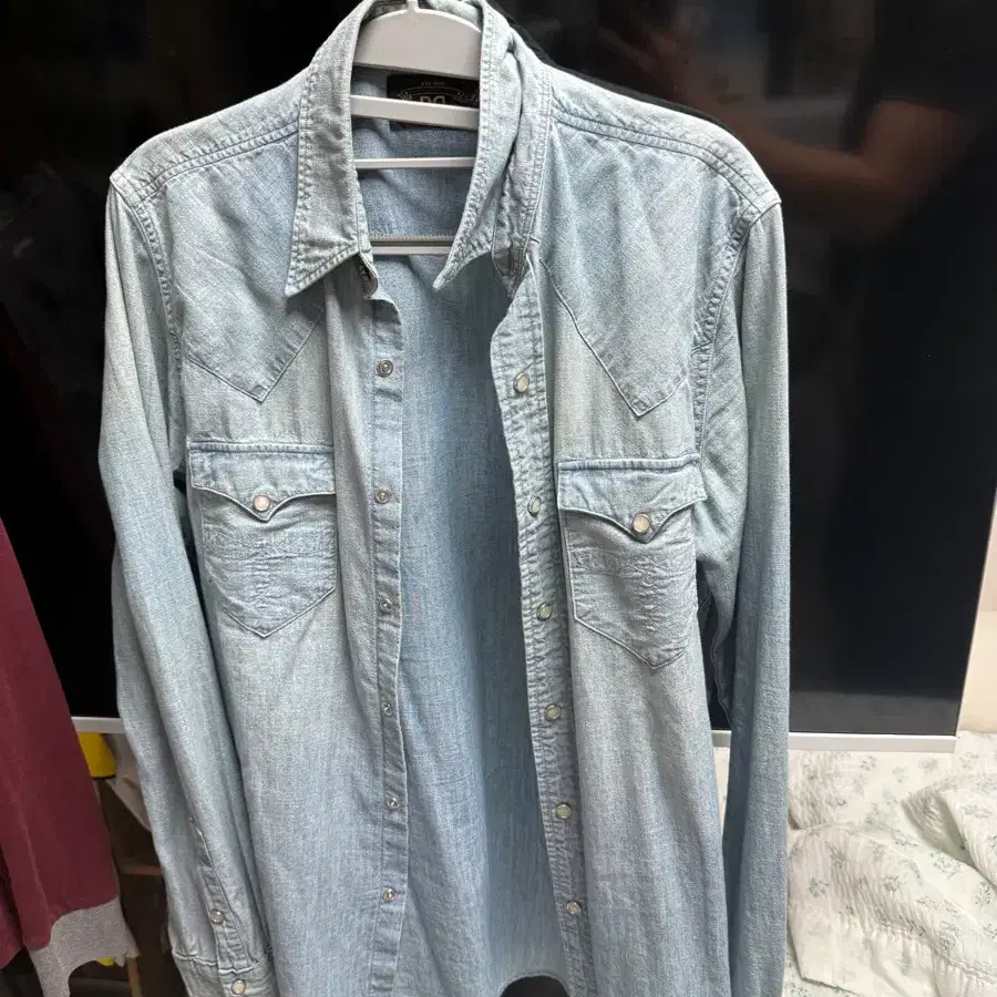 rrl 샴브웨이 웨스턴 셔츠