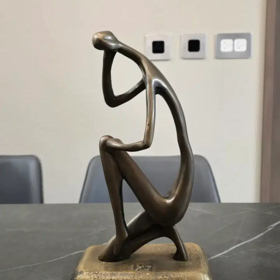 고뇌하는 생각하는 사람 브론즈 38cm