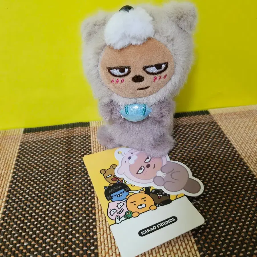 카카오프렌즈 프로도 동물 후드 인형 키링 8cm 가방걸이 정품 태그있음 새상품
