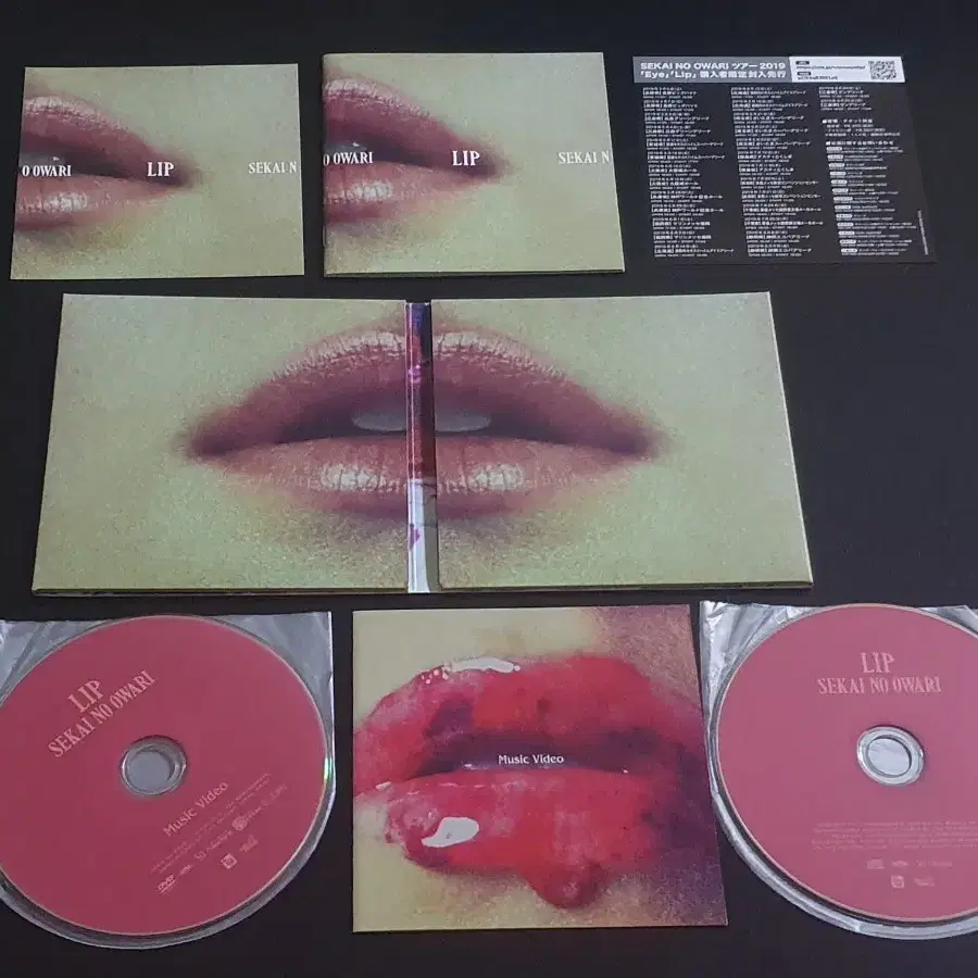 SEKAI NO OWARI 세카이노오와리 4집 앨범 Lip (CD+DVD) 한정반
