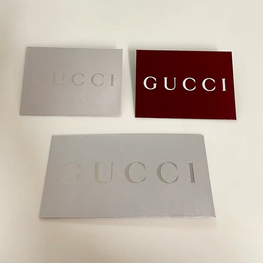 구찌(GUCCI) 정품 봉투 / 메시지 카드 3종 세트