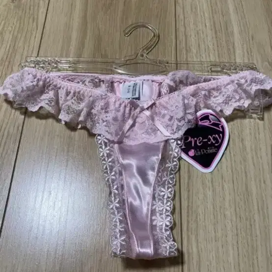 여성속옷 여성팬티 일본제 라폼 핑크 새틴 티팬티