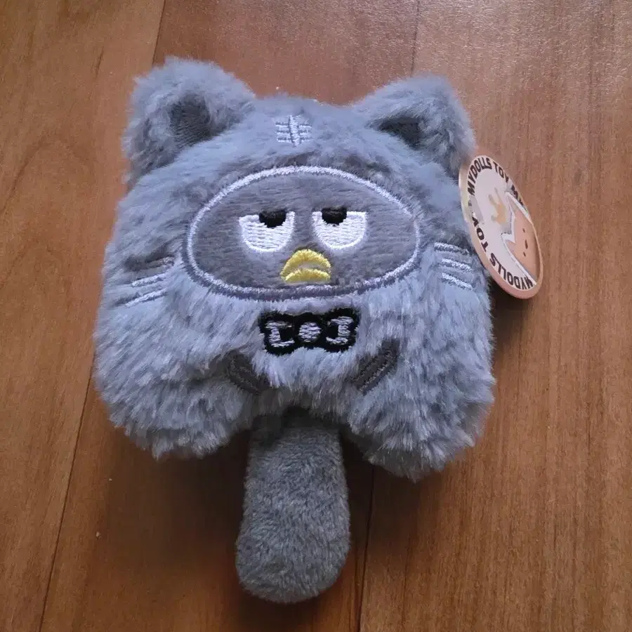회색 고양이 인형 키링