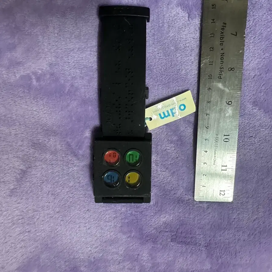 디자인 멋지고 독특한 오디엠 odm 블랙 멀티컬러 4디스플레이 디지털 시계 미사용 새상품 풀세트 정품팝니다
