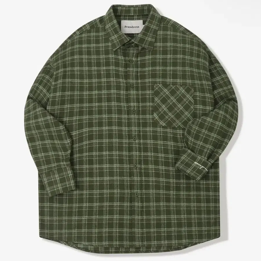 Wales check shirt - 카키M