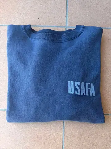 챔피언 리버스 위브 usafa 크루넥 네이비