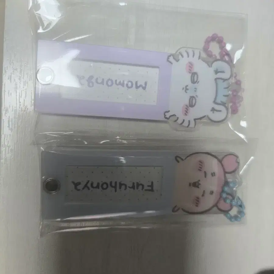 치이카와 먼작귀 네임택 키링 카니 모몽가 교환 판매