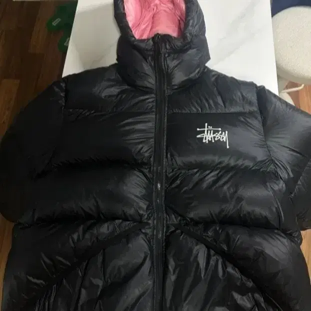 스투시 마이크로 립스탑 패딩