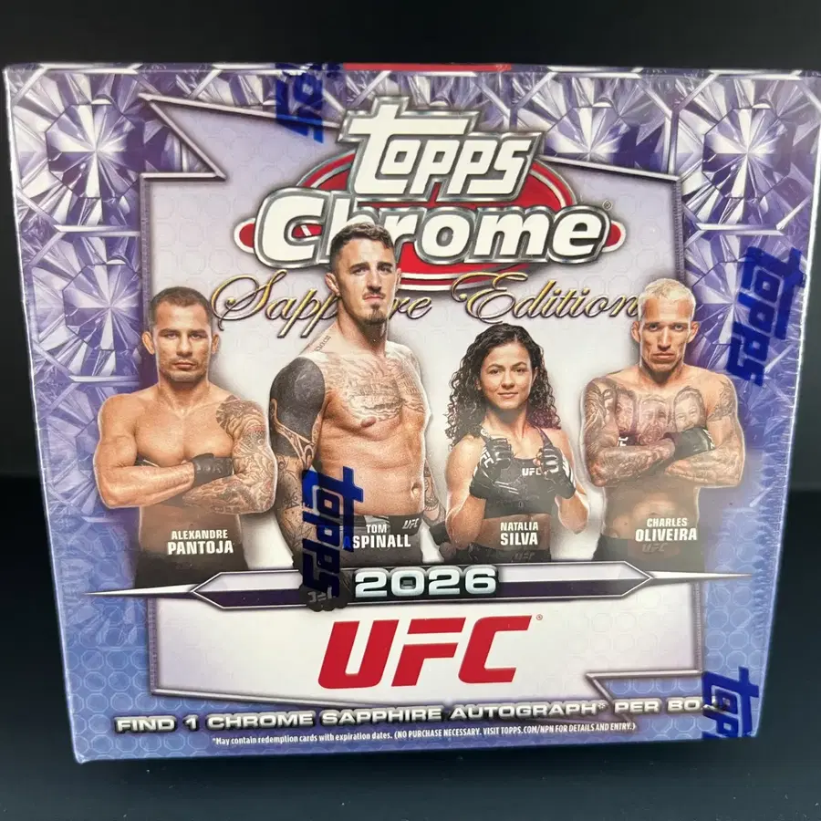 2026 Topps Chrome UFC 사파이어 하비 박스