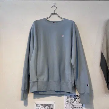레어 컬러 Champion 챔피온 리버스 위브 라이트 블루 M