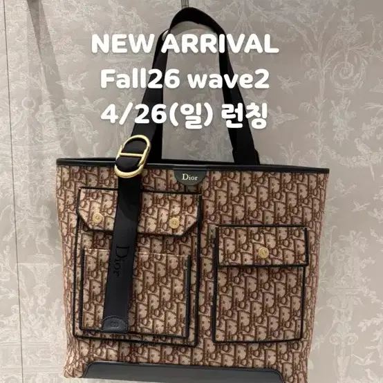 디올 신상 원가500만원)포켓 제트 토트백 미디엄 브라운 오블리크 자카드 사진 1