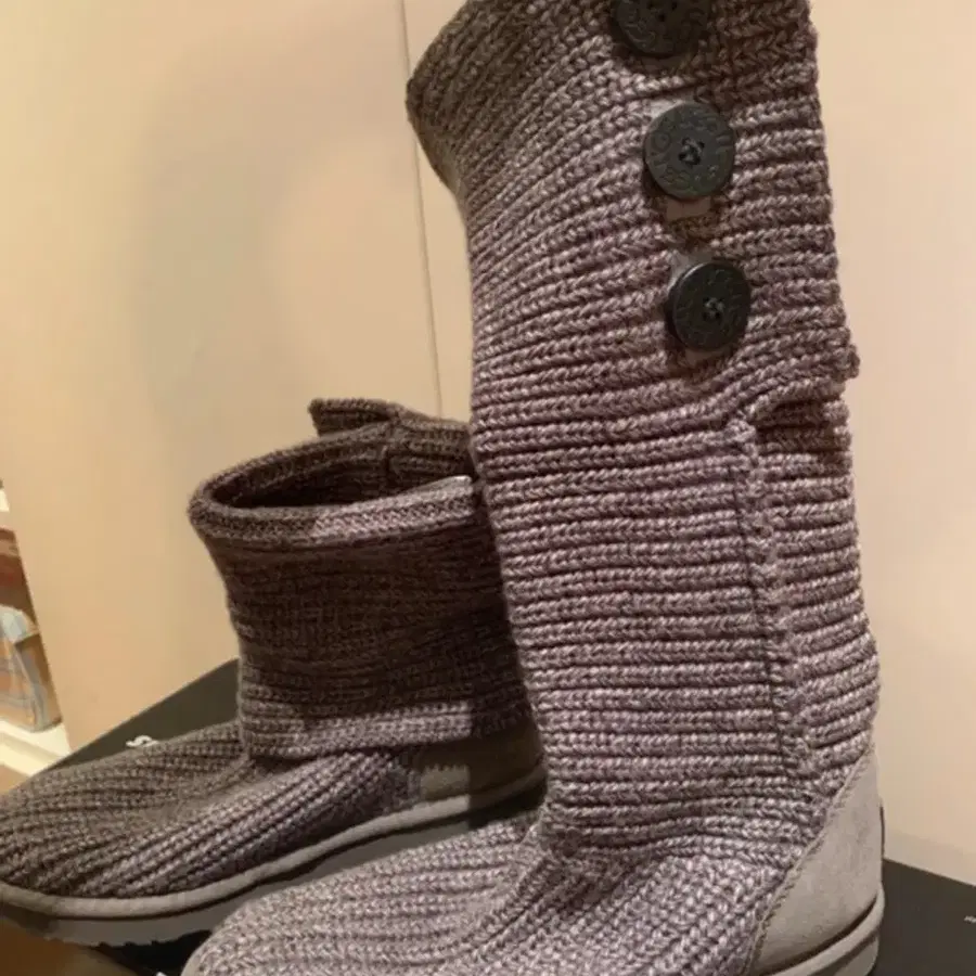 UGG 어그 니트 부츠 카디 그레이 39