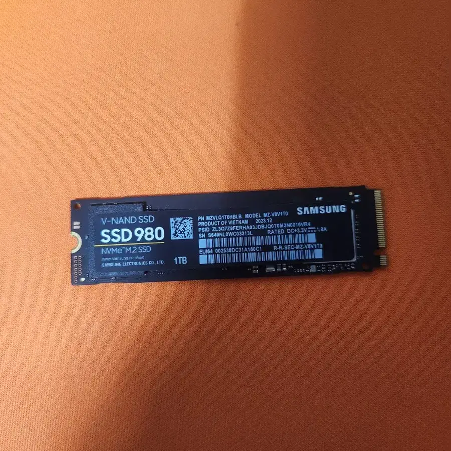 삼성전자 NVMe M.2 SSD 980 1TB