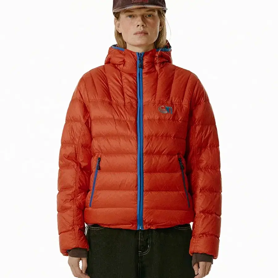 테켓 경량패딩 오렌지