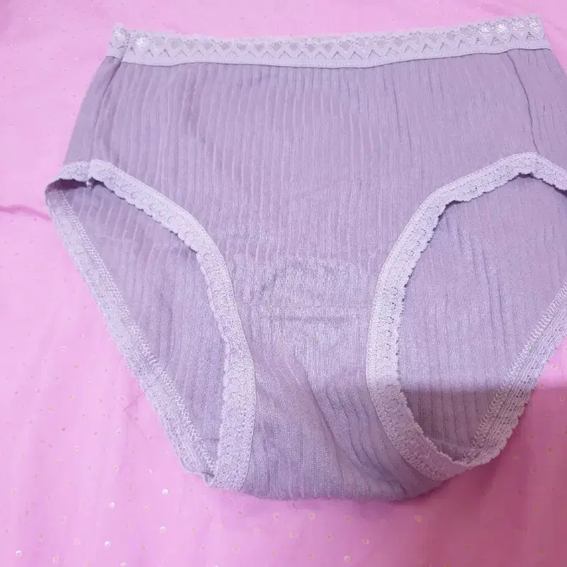 (중고)여성 속옷 팬티 연보라색 레이스 장식
