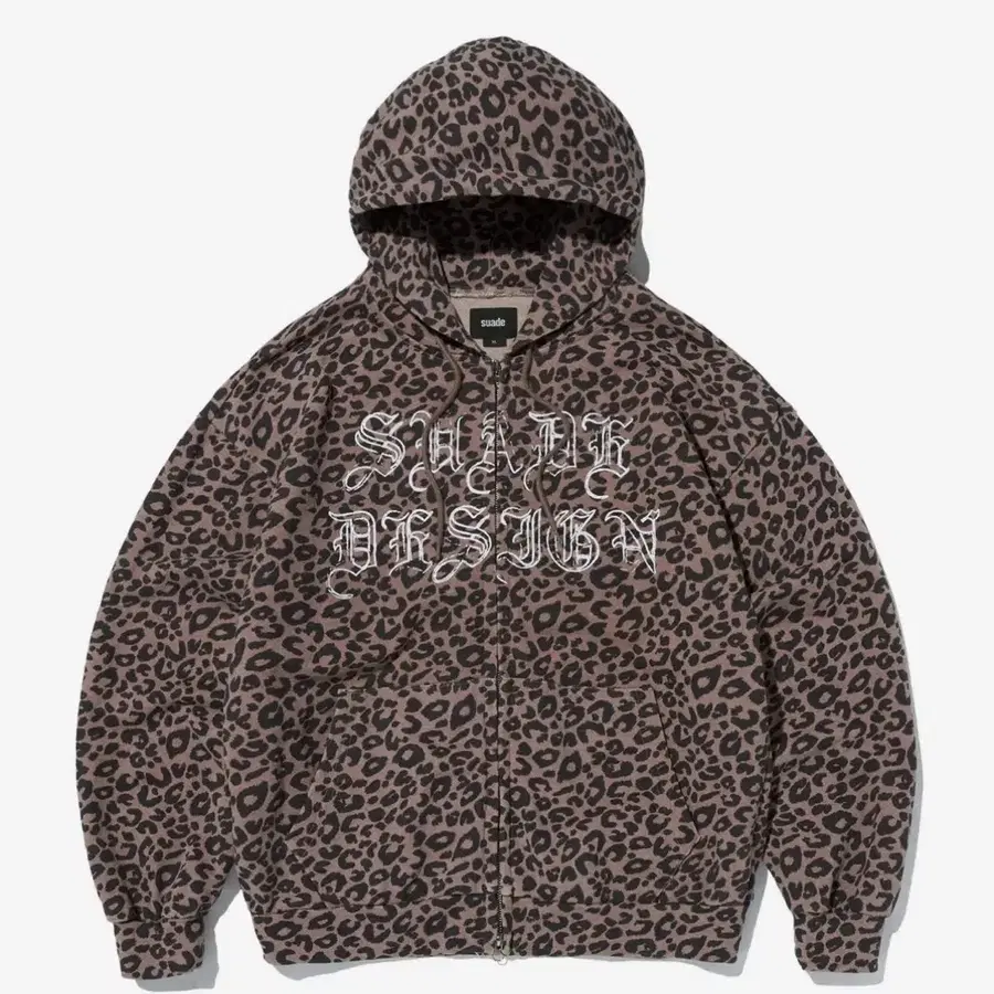 스웨이드 레오파드 후드집업 LEOPARD HOOD ZIP UP [LEOPARD]