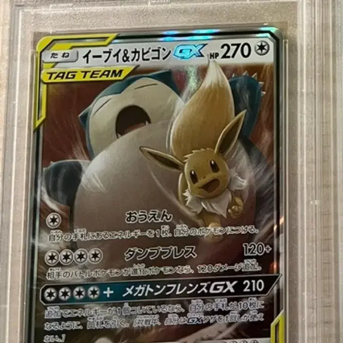 포켓몬카드 이브이&잠만보 GX 태그팀 2018 psa 10