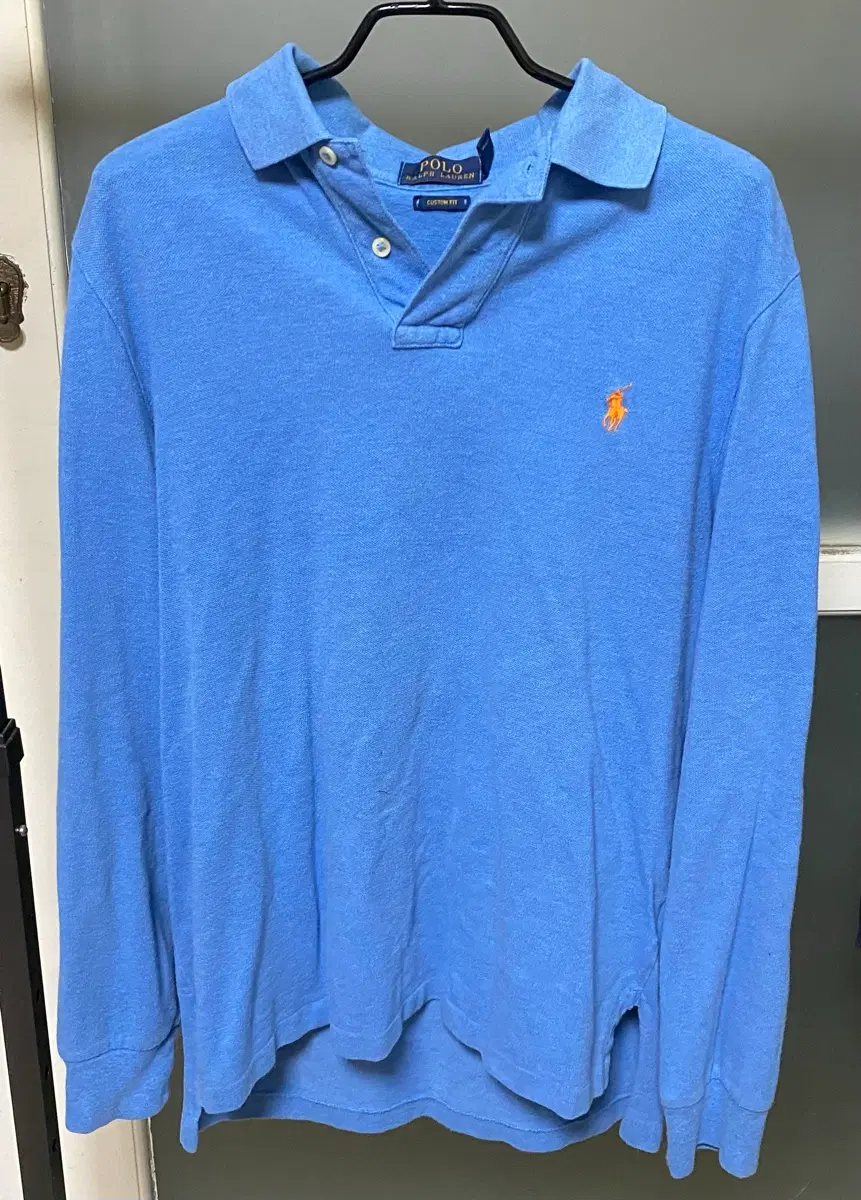 Polo Ralph Lauren Long Sleeve Polo Shirt L (Custom Fit) Blue