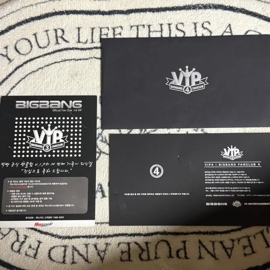 [일괄] 빅뱅 VIP 3기 4기 팬클럽 멤버십 카드홀더