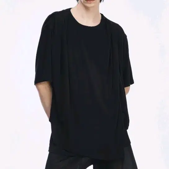 ソンジオコレクションアシメトリックカウルネックTシャツ48サイズ