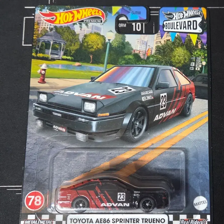 핫휠 프리미엄 토요타 AE86 스프린터 어드반