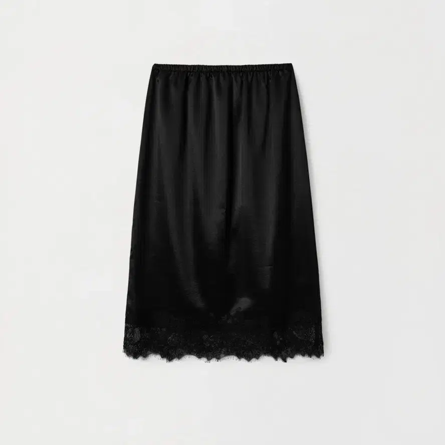 게드 ged LACE TRIM SATIN SKIRT