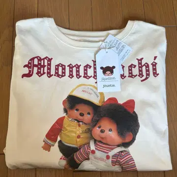 jouetie x Monchhichi 스터드 롱T 아이보리