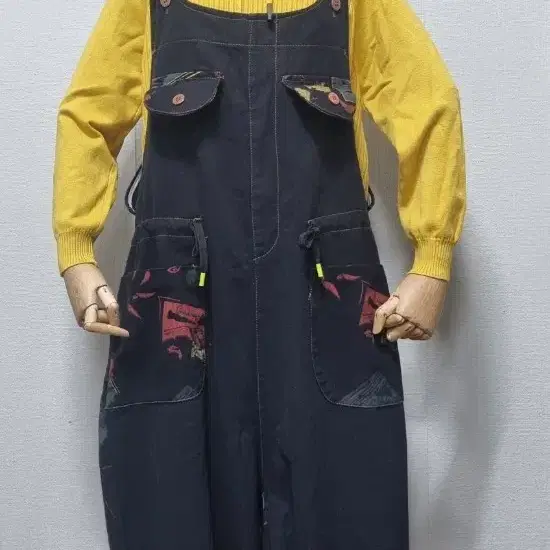블랙데님 멜방바지 사이즈 66.77