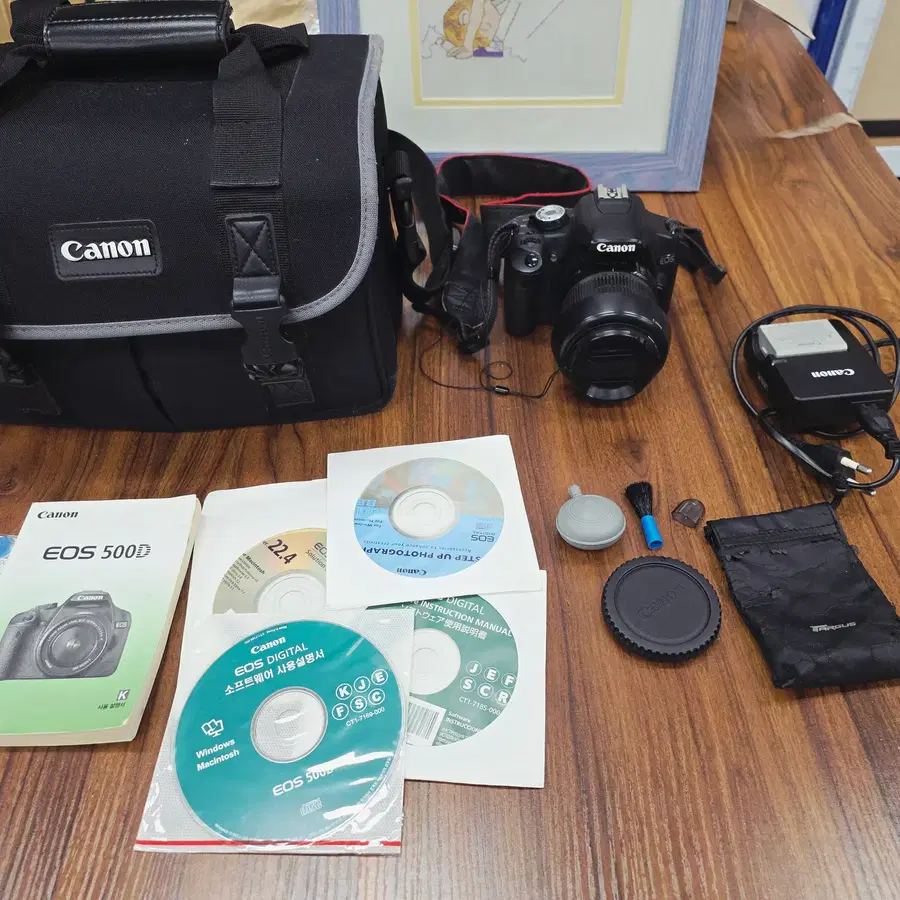 풀구성) 캐논 EOS 500D+번들렌즈, DSLR 카메라