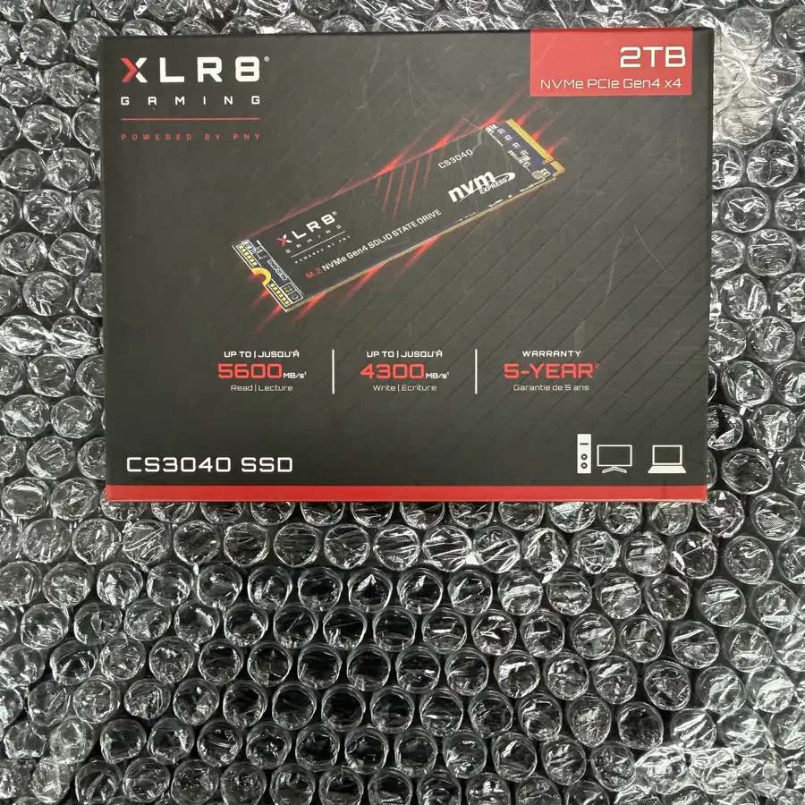 PNY XLR8 CS3040 SSD 풀박스
