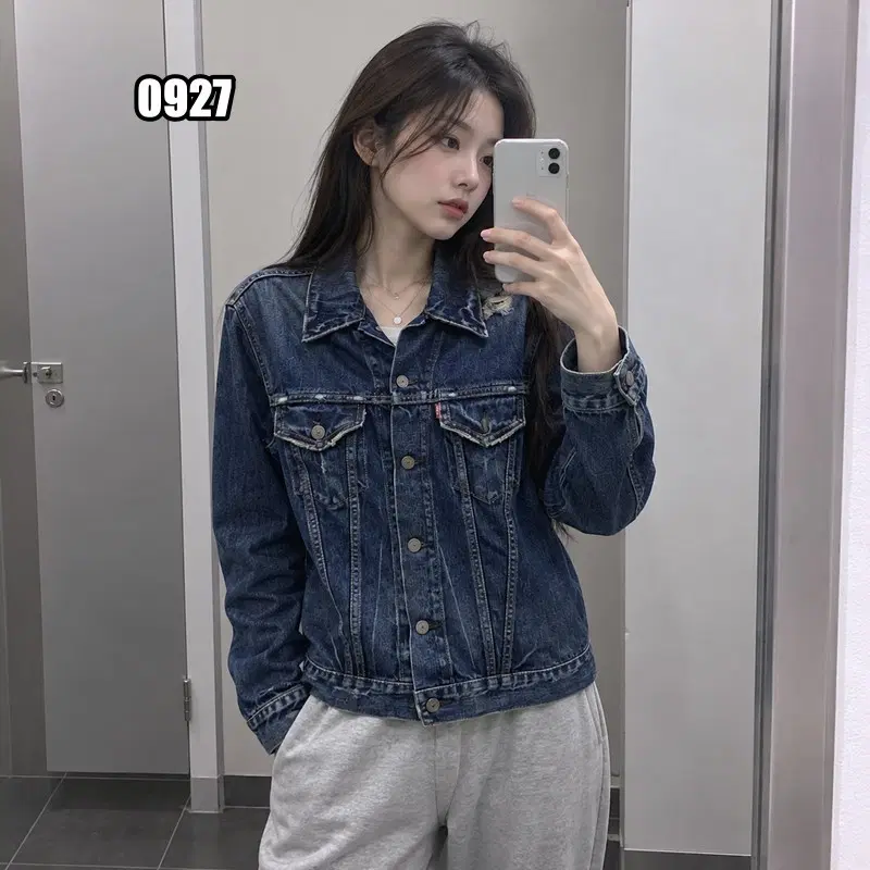 M 리바이스 90년대 일본 빈티지 긴팔 데님 자켓