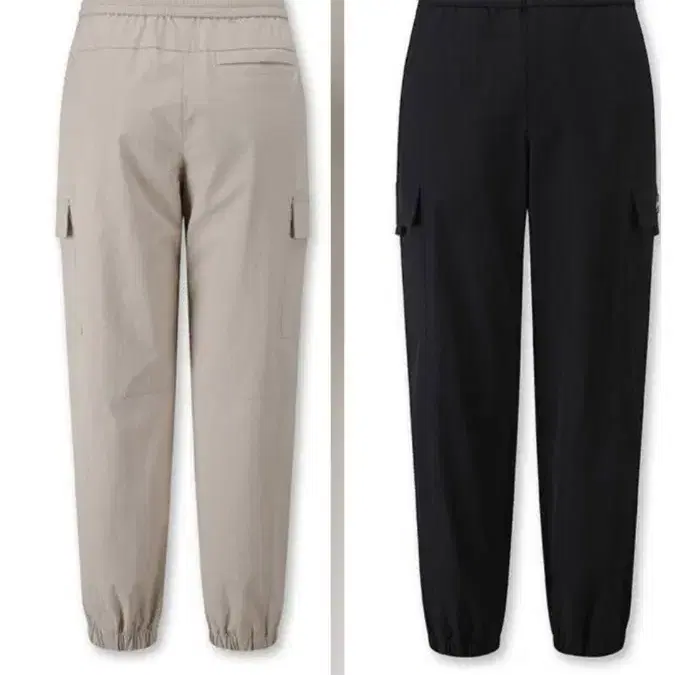 탑탠 밸런스 카고 조거 팬츠 M 1+1 베이지+검정