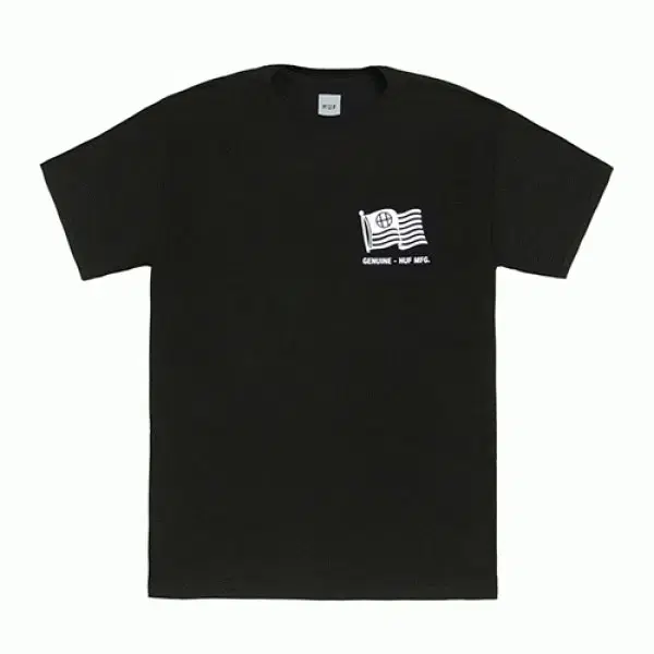 [새상품] 허프 티셔츠 S사이즈 SET FLAG SS TEE_BLK