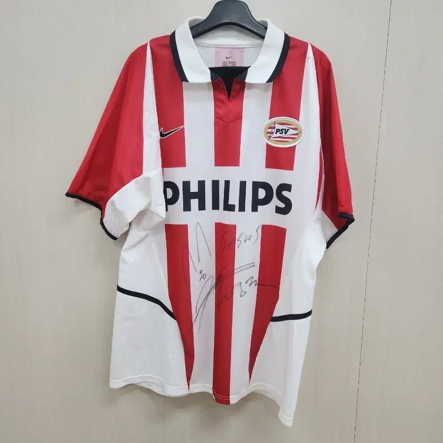 (정품) PSV 아인트호밴 이영표 친필싸인 유니폼 (M)