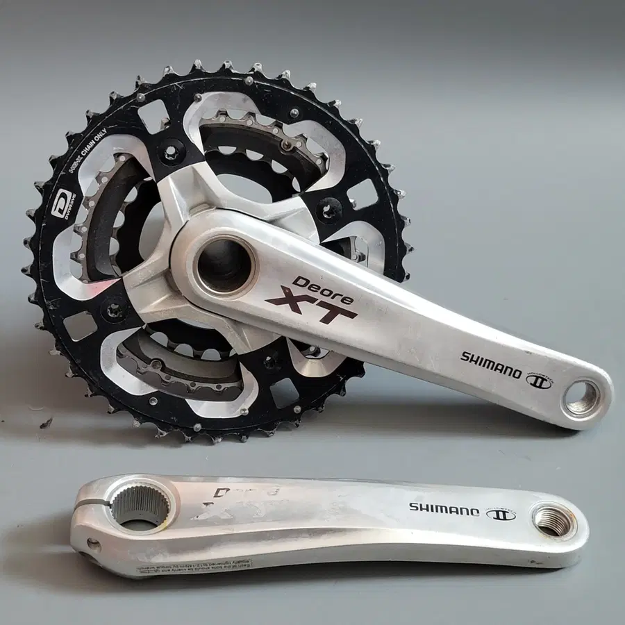 MTB 시마노 XT FC-M770 3단 크랭크+10단용 체인링