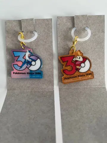 포켓몬 30주년 로고 마스코트 라티오스 뜨아거 포켓참 2개 세트