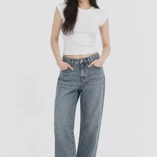 여24/오르 와이드핏 웨일 데님 팬츠