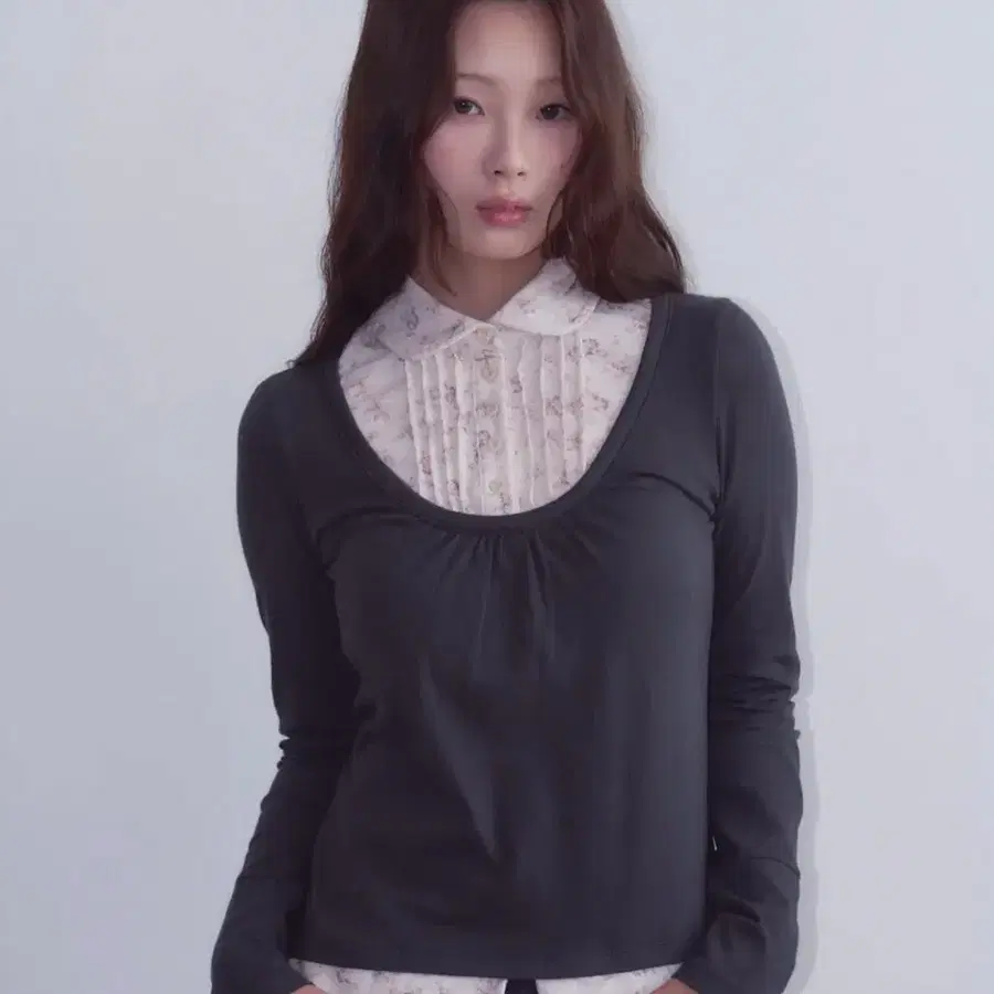 오피쉬 Floral shirt Long Sleeve 차콜 셔츠 롱슬리브 무신사 코이세이오