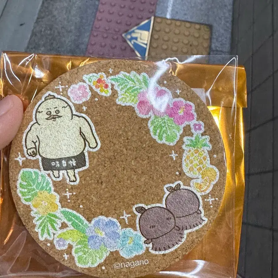 치이카와 먼작귀 인어섬 코르크 코스터